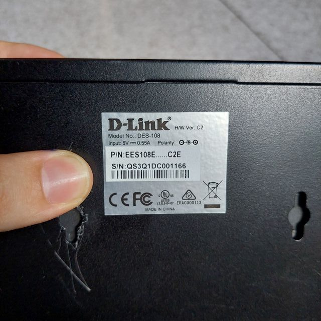 Switch Dlink DES-108 8 Porte Ethernet