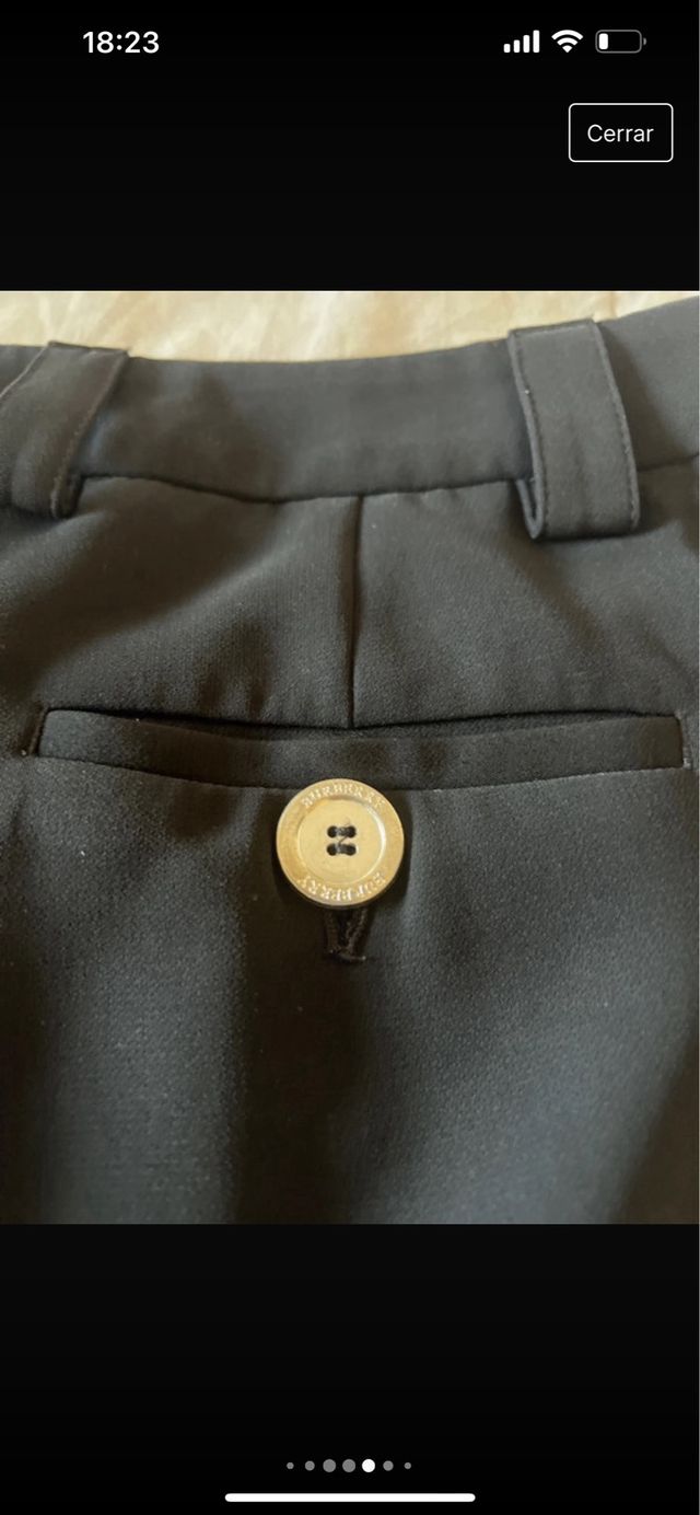 Pantalón traje burberry