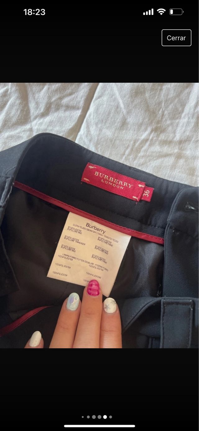 Pantalón traje burberry