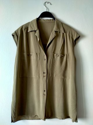 Camisa verde Mango