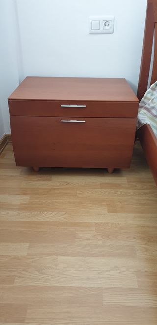 Dormitorio 150cm, cabecero+estructura+mesitas