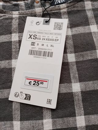 Camisa chica Overside Zara.Talla XS.