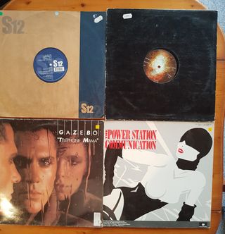 Lote 4 discos vinilo de electronica