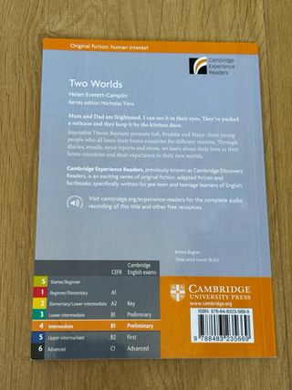 Two Worlds Cambridge english book/libro inglés B1 