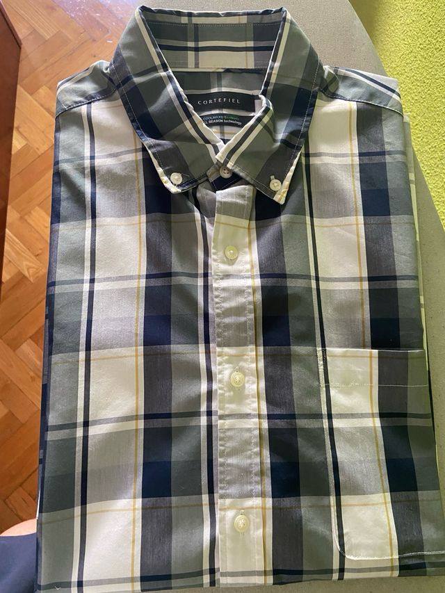 Camisa Hombre manga corta Cortefiel talla XL