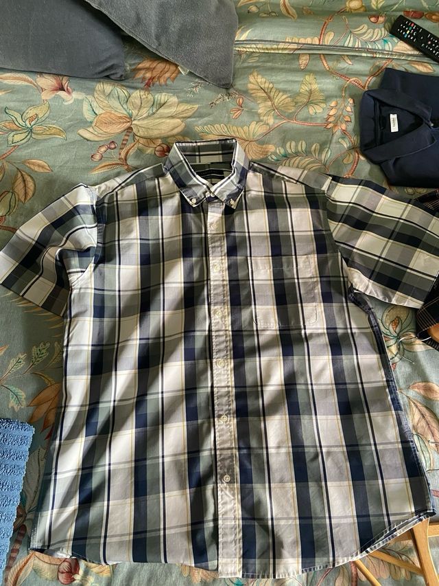 Camisa Hombre manga corta Cortefiel talla XL