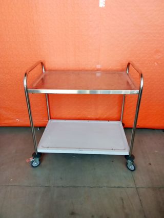 🔲 Carro de Servicio 2 Bandejas [acero]