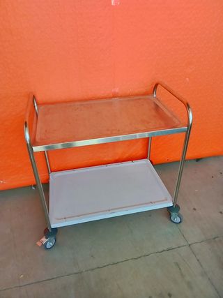 🔲 Carro de Servicio 2 Bandejas [acero]