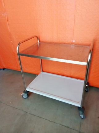 🔲 Carro de Servicio 2 Bandejas [acero]