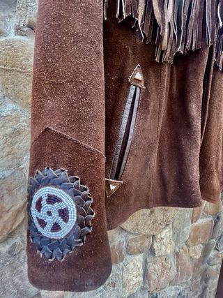 Cazadora piel Indio Americana