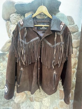 Cazadora piel Indio Americana