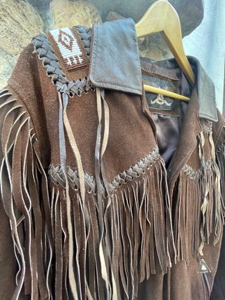 Cazadora piel Indio Americana