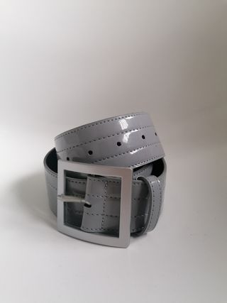 Cinturón ancho gris