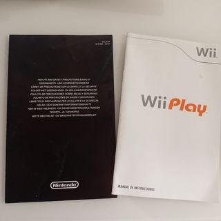 Carátula y manuales de Wii play