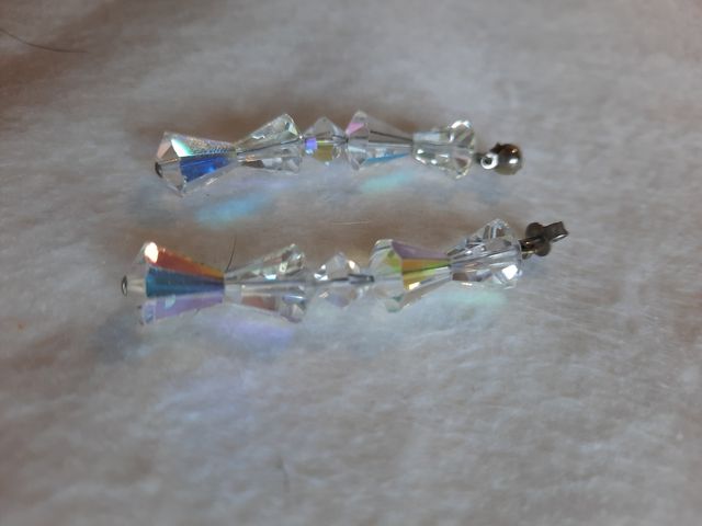 Pendientes largos strass