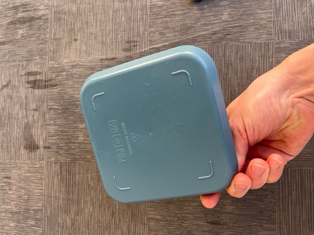 Bandeja plastico azul cuadrada pequeña