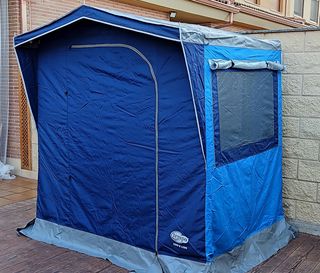 Cocina de camping como nueva