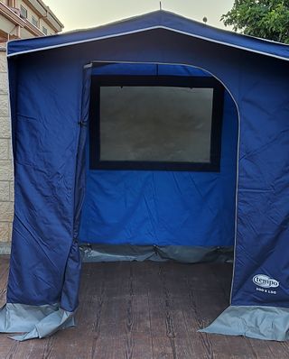 Cocina de camping como nueva