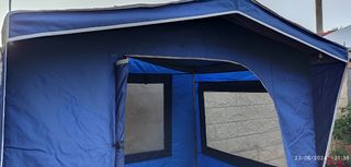 Cocina de camping como nueva