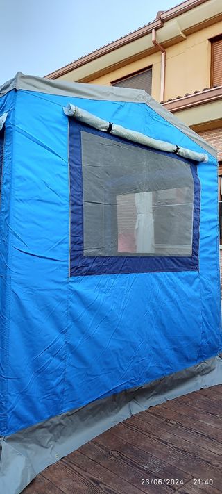 Cocina de camping como nueva