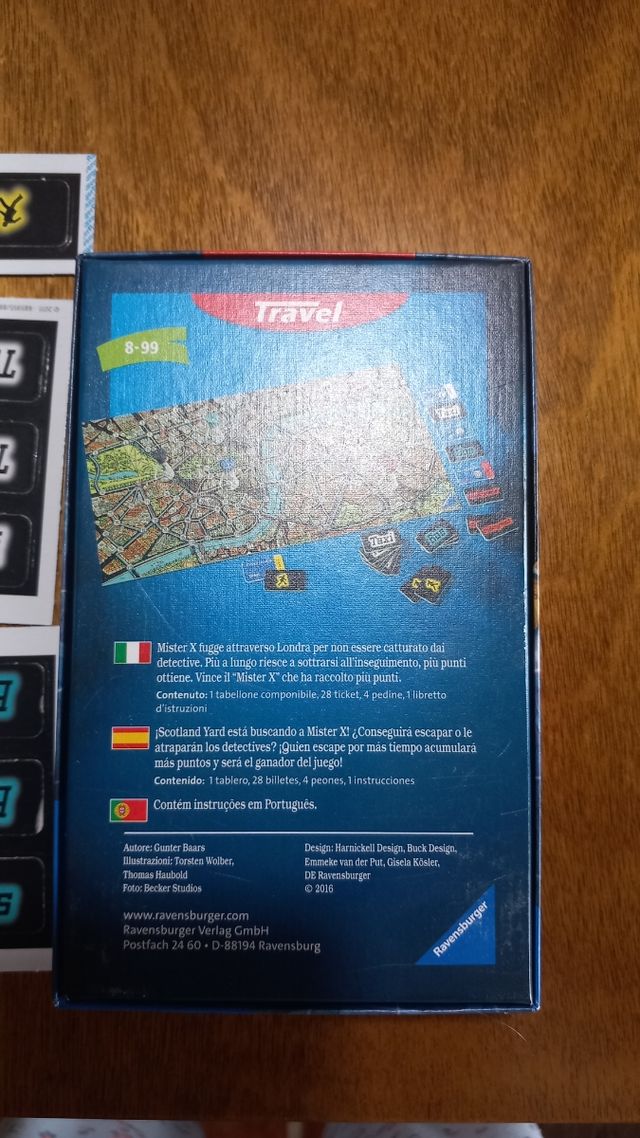 Juego scotland yard, perfecto para viajar