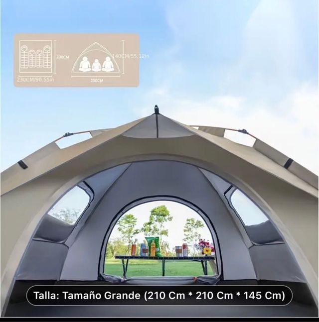 Tienda iglu automontable 4 personas