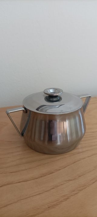 Zuccheriera vintage in acciaio inox