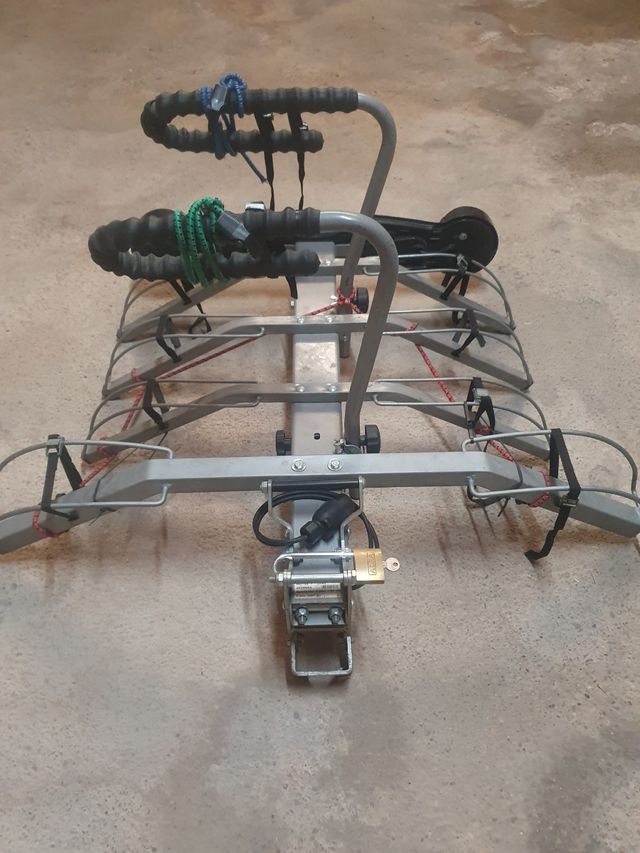 Remolque para 4 bicis con bola enganche