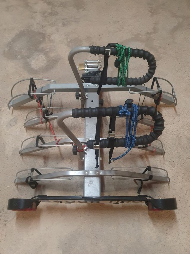 Remolque para 4 bicis con bola enganche