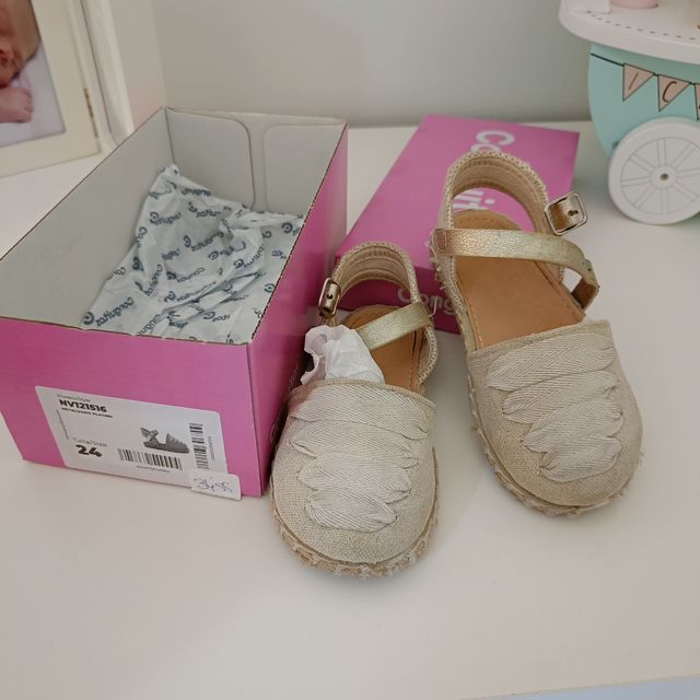 Sandalias esparto niña talla 24 comgui