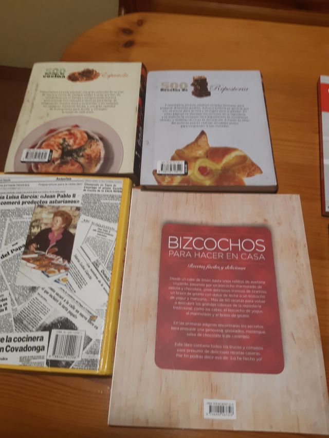 Lote de libros cocina antiguos