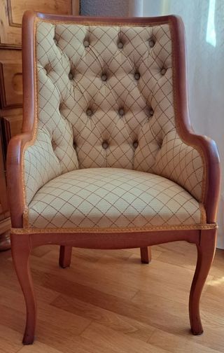 Sillón butaca dormitorio clásica