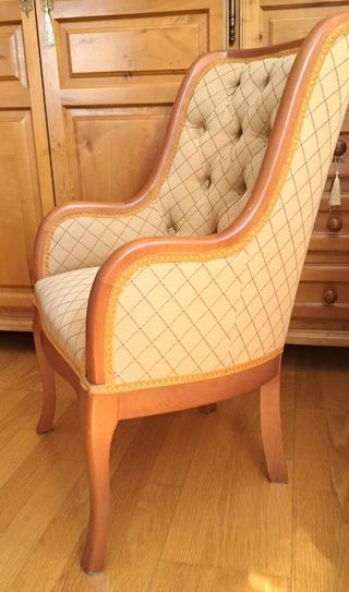 Sillón butaca dormitorio clásica