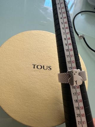 Anillo tous acero y plata 925 