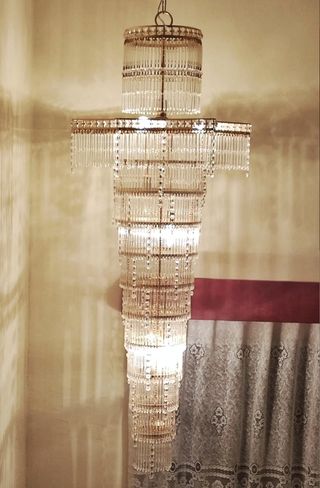 Lámpara de lágrimas de cristal