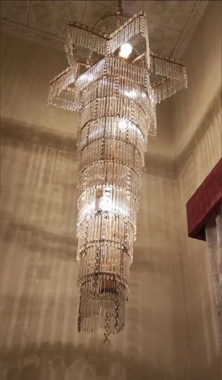Lámpara de lágrimas de cristal