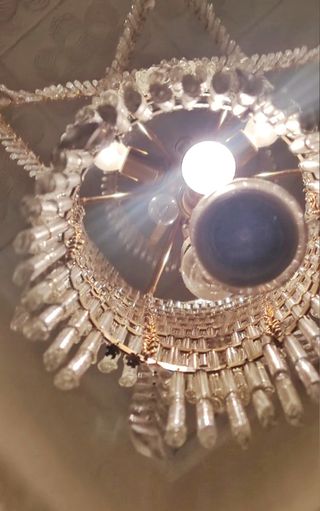Lámpara de lágrimas de cristal