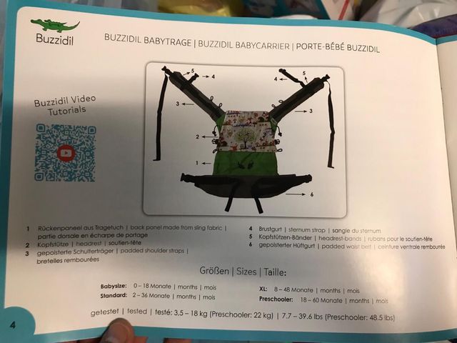 Mochila de porteo Buzzidil