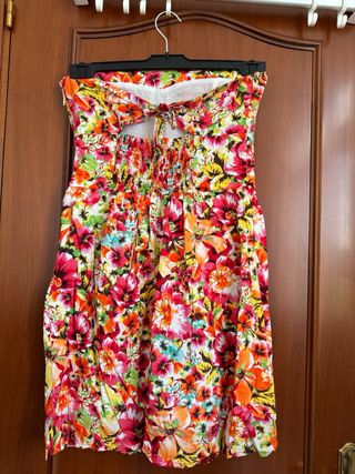 Vestido estampado flores