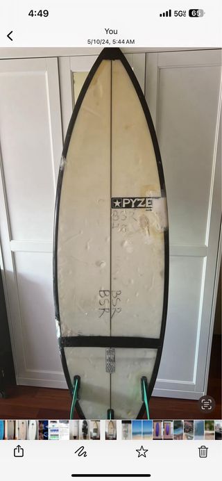 Pyzel 6’4  waco wavepool tabla 74