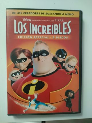 Pack Disney Pixar DVD: Cars, ToyStory 1, Los incre