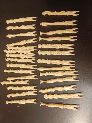 Pequeños tenedores  plastico vintage