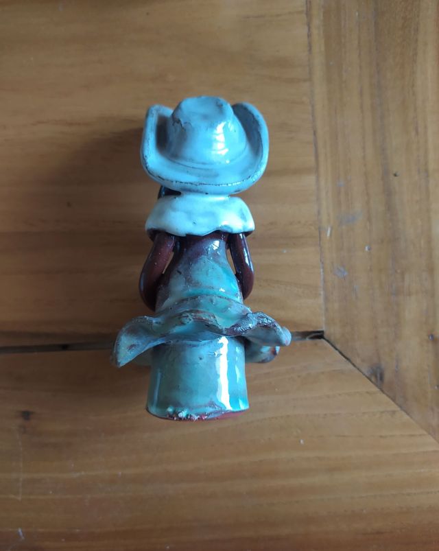 Statuetta in terracotta dipinta anni ‘80/90