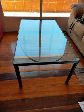 Mesa cafetera de cristal 