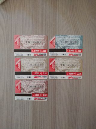 Schede telefoniche treni d'epoca