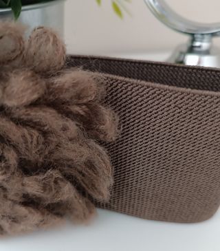 Cinturón elástico marrón