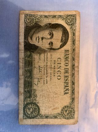 Billete 5 pesetas 