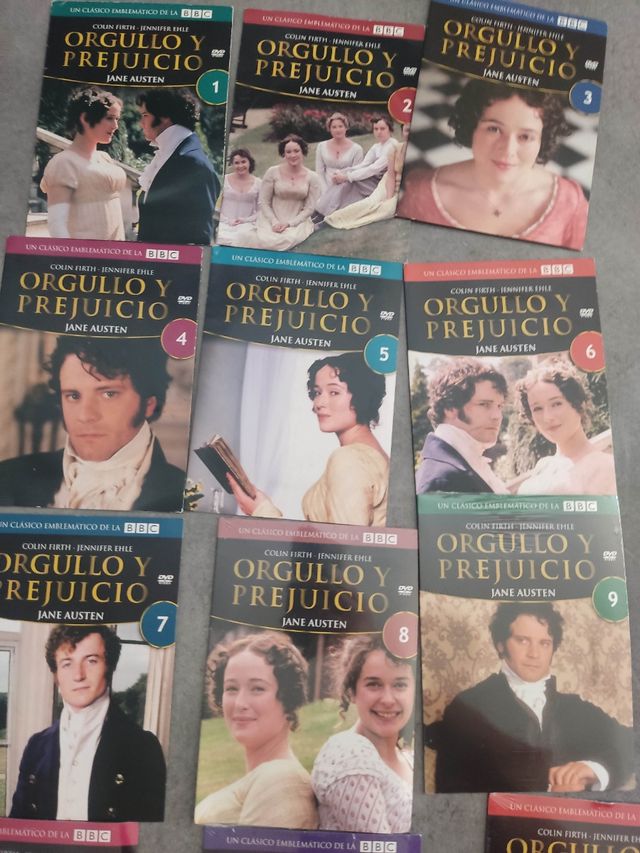 Orgullo y perjuicio dvds