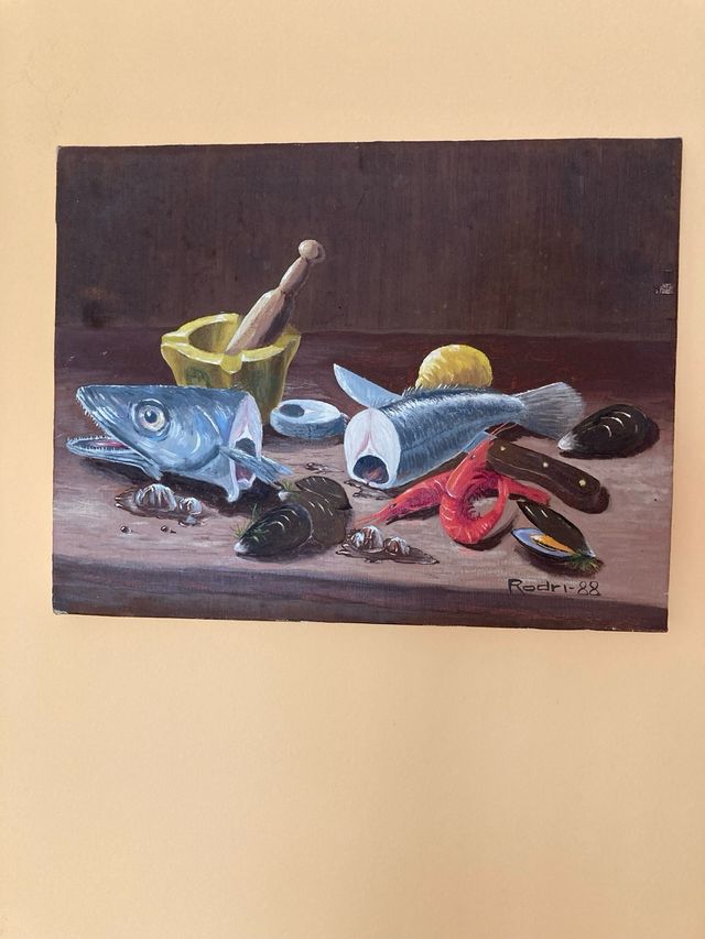 Lienzo de bodegon al oleo