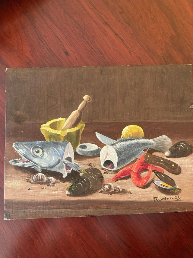 Lienzo de bodegon al oleo